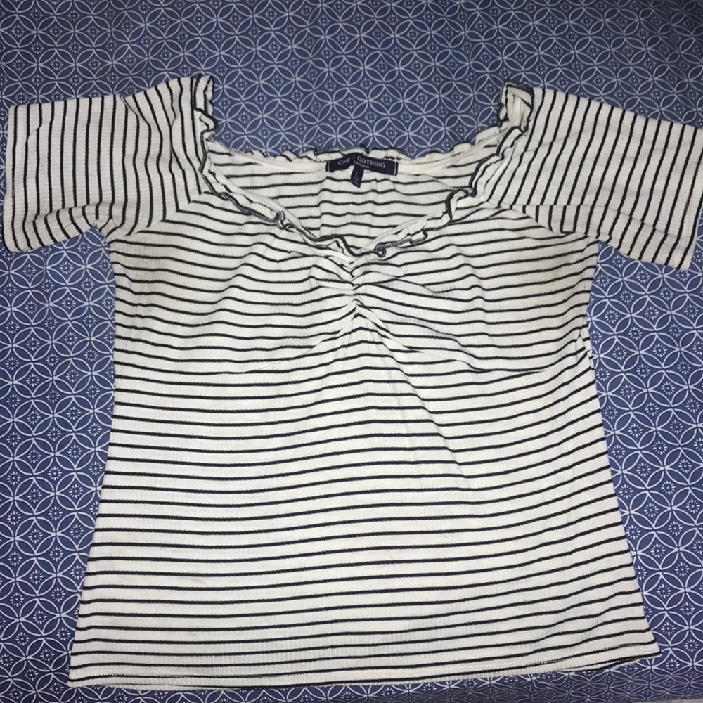Black and white shirt